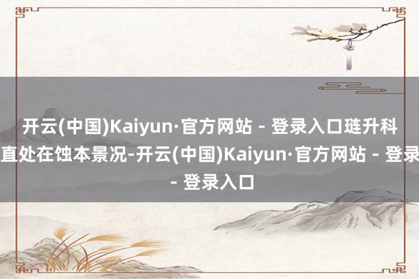 开云(中国)Kaiyun·官方网站 - 登录入口琏升科技一直处在蚀本景况-开云(中国)Kaiyun·官方网站 - 登录入口