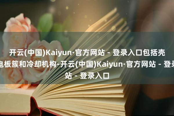 开云(中国)Kaiyun·官方网站 - 登录入口包括壳体、电板簇和冷却机构-开云(中国)Kaiyun·官方网站 - 登录入口