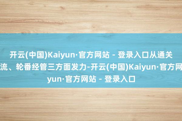 开云(中国)Kaiyun·官方网站 - 登录入口从通关提速、流畅物流、轮番经管三方面发力-开云(中国)Kaiyun·官方网站 - 登录入口